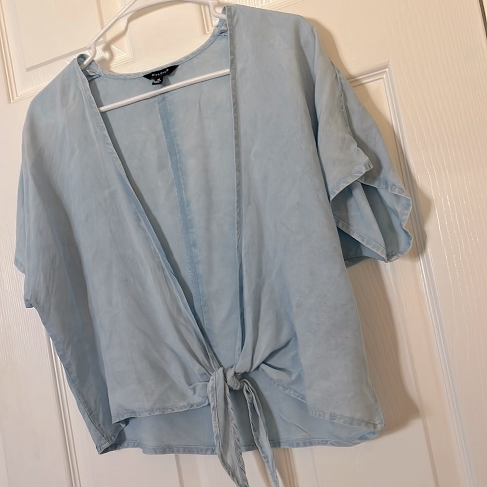 Denim Tie Shirt